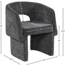 Meridian Emmet Black Chenille Fabric Dining Chair / Accent Chair IMAGE 9
