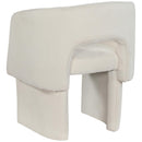  Color_Cream -- Emmet Cream Chenille Fabric Upholstered Dining / Accent Chair IMAGE 5