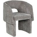  Color_Grey -- Emmet Grey Chenille Fabric Upholstered Dining / Accent Chair IMAGE 1