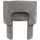  Color_Grey -- Emmet Grey Chenille Fabric Upholstered Dining / Accent Chair IMAGE 3