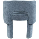 Meridian Emmet Light Blue Chenille Fabric Dining Chair / Accent Chair IMAGE 3