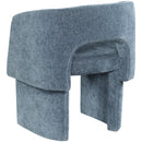  Color_Light Blue -- Emmet Light Blue Chenille Fabric Upholstered Dining / Accent Chair IMAGE 5