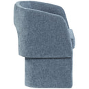  Color_Light Blue -- Emmet Light Blue Chenille Fabric Upholstered Dining / Accent Chair IMAGE 6