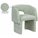  Color_Mint -- Emmet Mint Chenille Fabric Upholstered Dining / Accent Chair IMAGE 10