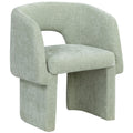  Color_Mint -- Emmet Mint Chenille Fabric Upholstered Dining / Accent Chair IMAGE 1