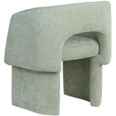  Color_Mint -- Emmet Mint Chenille Fabric Upholstered Dining / Accent Chair IMAGE 5