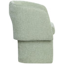  Color_Mint -- Emmet Mint Chenille Fabric Upholstered Dining / Accent Chair IMAGE 6