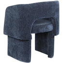  Color_Navy -- Emmet Navy Chenille Fabric Upholstered Dining / Accent Chair IMAGE 5