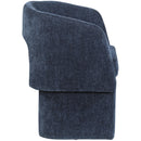  Color_Navy -- Emmet Navy Chenille Fabric Upholstered Dining / Accent Chair IMAGE 6