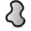  Meridian Oblique Black Iron Frame Mirror IMAGE 1