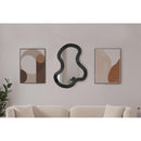  Meridian Oblique Black Iron Frame Mirror IMAGE 2