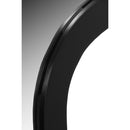  Meridian Oblique Black Iron Frame Mirror IMAGE 6