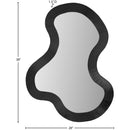  Meridian Oblique Black Iron Frame Mirror IMAGE 7