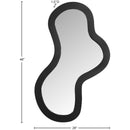  Meridian Oblique Black Iron Frame Mirror IMAGE 7