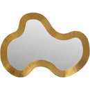  Meridian Oblique Gold Iron Frame Mirror IMAGE 3