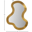  Meridian Oblique Gold Iron Frame Mirror IMAGE 7