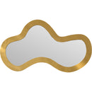  Meridian Oblique Gold Iron Frame Mirror IMAGE 3