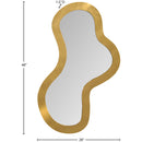  Meridian Oblique Gold Iron Frame Mirror IMAGE 7