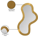  Meridian Oblique Gold Iron Frame Mirror IMAGE 8