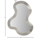  Meridian Oblique Silver Iron Frame Mirror IMAGE 7