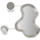  Meridian Oblique Silver Iron Frame Mirror IMAGE 8