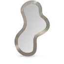  Meridian Oblique Silver Iron Frame Mirror IMAGE 1
