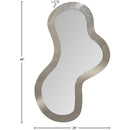  Meridian Oblique Silver Iron Frame Mirror IMAGE 7