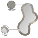  Meridian Oblique Silver Iron Frame Mirror IMAGE 8