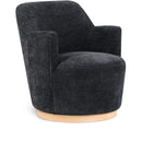  Manufacturer Color_Black -- Meridian Clarita Swivel Fabric Accent Chair IMAGE 1