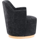  Manufacturer Color_Black -- Meridian Clarita Swivel Fabric Accent Chair IMAGE 5