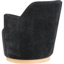  Manufacturer Color_Black -- Meridian Clarita Swivel Fabric Accent Chair IMAGE 6