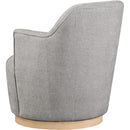  Manufacturer Color_Grey -- Clarita Grey Chenille Fabric Upholstered Swivel Accent Chair IMAGE 6