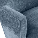 Meridian Clarita Light Blue Chenille Fabric Swivel Accent Chair IMAGE 7