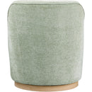  Manufacturer Color_Mint -- Clarita Mint Chenille Fabric Upholstered Swivel Accent Chair IMAGE 3