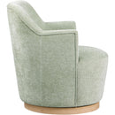  Manufacturer Color_Mint -- Clarita Mint Chenille Fabric Upholstered Swivel Accent Chair IMAGE 5