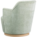  Manufacturer Color_Mint -- Clarita Mint Chenille Fabric Upholstered Swivel Accent Chair IMAGE 6