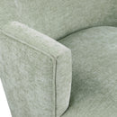  Manufacturer Color_Mint -- Clarita Mint Chenille Fabric Upholstered Swivel Accent Chair IMAGE 7