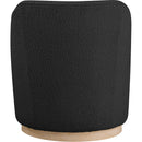  Manufacturer Color_Black -- Meridian Clarita Swivel Fabric Accent Chair IMAGE 3
