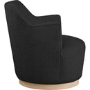  Manufacturer Color_Black -- Meridian Clarita Swivel Fabric Accent Chair IMAGE 5