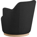  Manufacturer Color_Black -- Meridian Clarita Swivel Fabric Accent Chair IMAGE 6