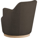  Manufacturer Color_Brown -- Clarita Brown Boucle Fabric Upholstered Swivel Accent Chair IMAGE 6