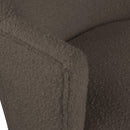 Manufacturer Color_Brown -- Clarita Brown Boucle Fabric Upholstered Swivel Accent Chair IMAGE 7