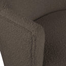 Meridian Clarita Brown Boucle Fabric Swivel Accent Chair IMAGE 7