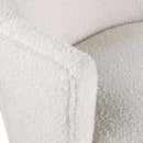  Manufacturer Color_Cream -- Clarita Cream Boucle Fabric Upholstered Swivel Accent Chair IMAGE 7
