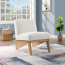  Manufacturer Color_Natural -- Chapman Cream Boucle Fabric Upholstered Accent Chair IMAGE 2