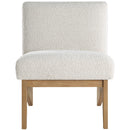 Meridian Chapman Cream Boucle Fabric Accent Chair IMAGE 4