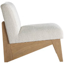 Meridian Chapman Cream Boucle Fabric Accent Chair IMAGE 5