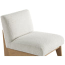 Meridian Chapman Cream Boucle Fabric Accent Chair IMAGE 7
