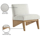  Manufacturer Color_Natural -- Chapman Cream Boucle Fabric Upholstered Accent Chair IMAGE 9