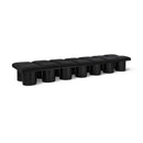  Color_Black -- Meridian Pavilion Boucle Fabric Upholstered 14 pc Modular Bench IMAGE 1
